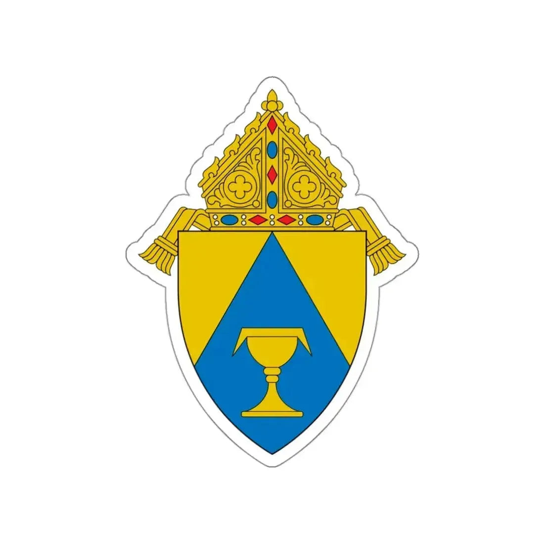 Diocese of Sacramento - STICKER Vinyl Die-Cut Decal White Die-Cut 3 Inch - The Sticker Space