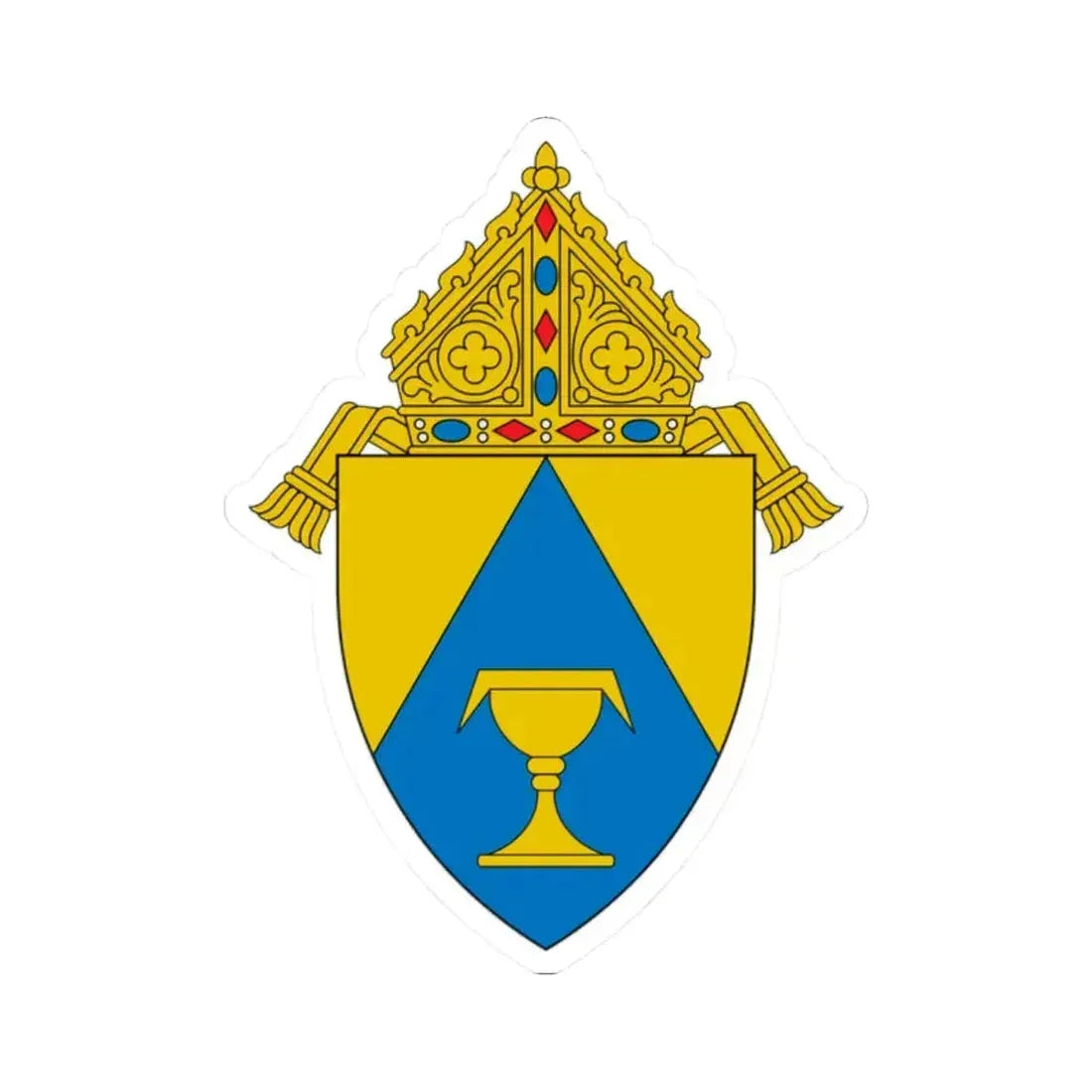 Diocese of Sacramento - STICKER Vinyl Kiss-Cut Decal 2 Inch White - The Sticker Space