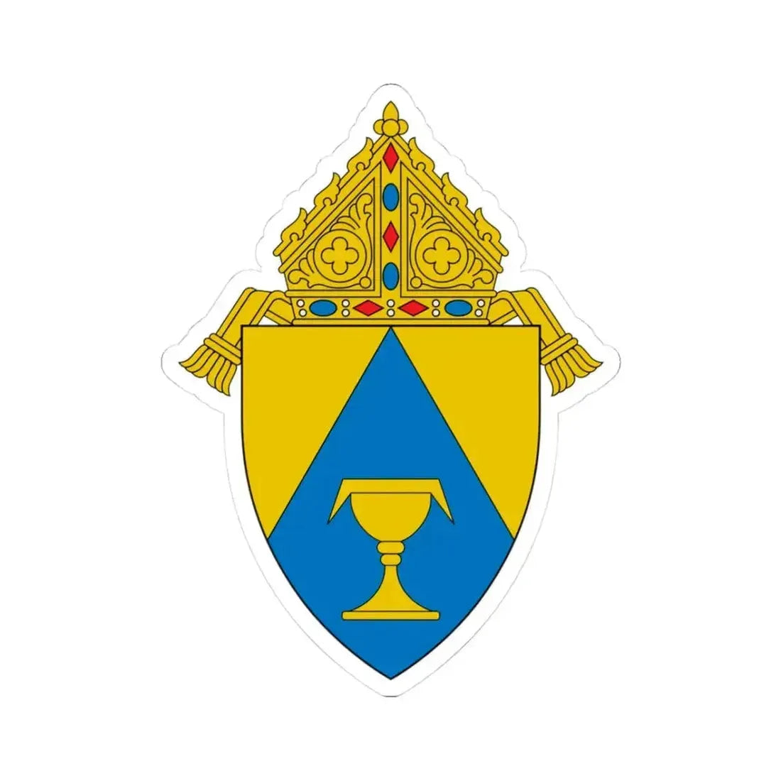 Diocese of Sacramento - STICKER Vinyl Kiss-Cut Decal 3 Inch White - The Sticker Space