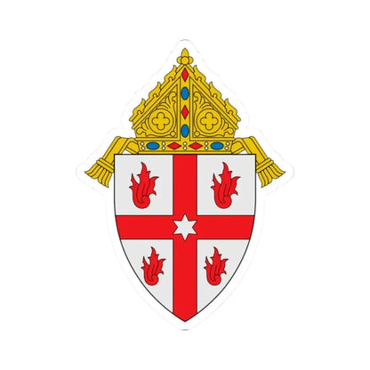 Diocese of Saginaw - STICKER Vinyl Kiss-Cut Decal 2 Inch White - The Sticker Space