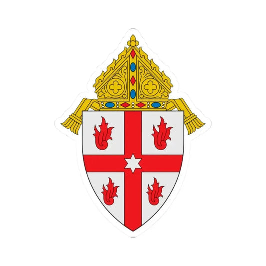 Diocese of Saginaw - STICKER Vinyl Kiss-Cut Decal 2 Inch White - The Sticker Space