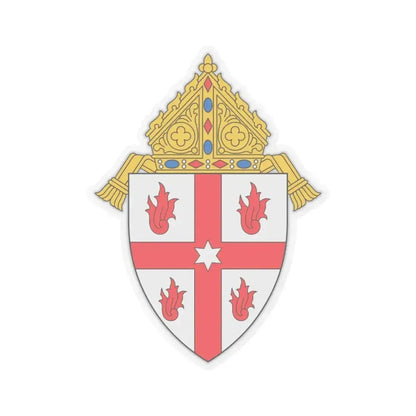 Diocese of Saginaw - STICKER Vinyl Kiss-Cut Decal 4 Inch Transparent - The Sticker Space