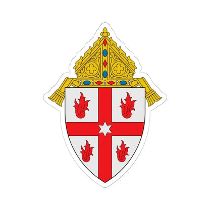 Diocese of Saginaw - STICKER Vinyl Kiss-Cut Decal 6 Inch White - The Sticker Space