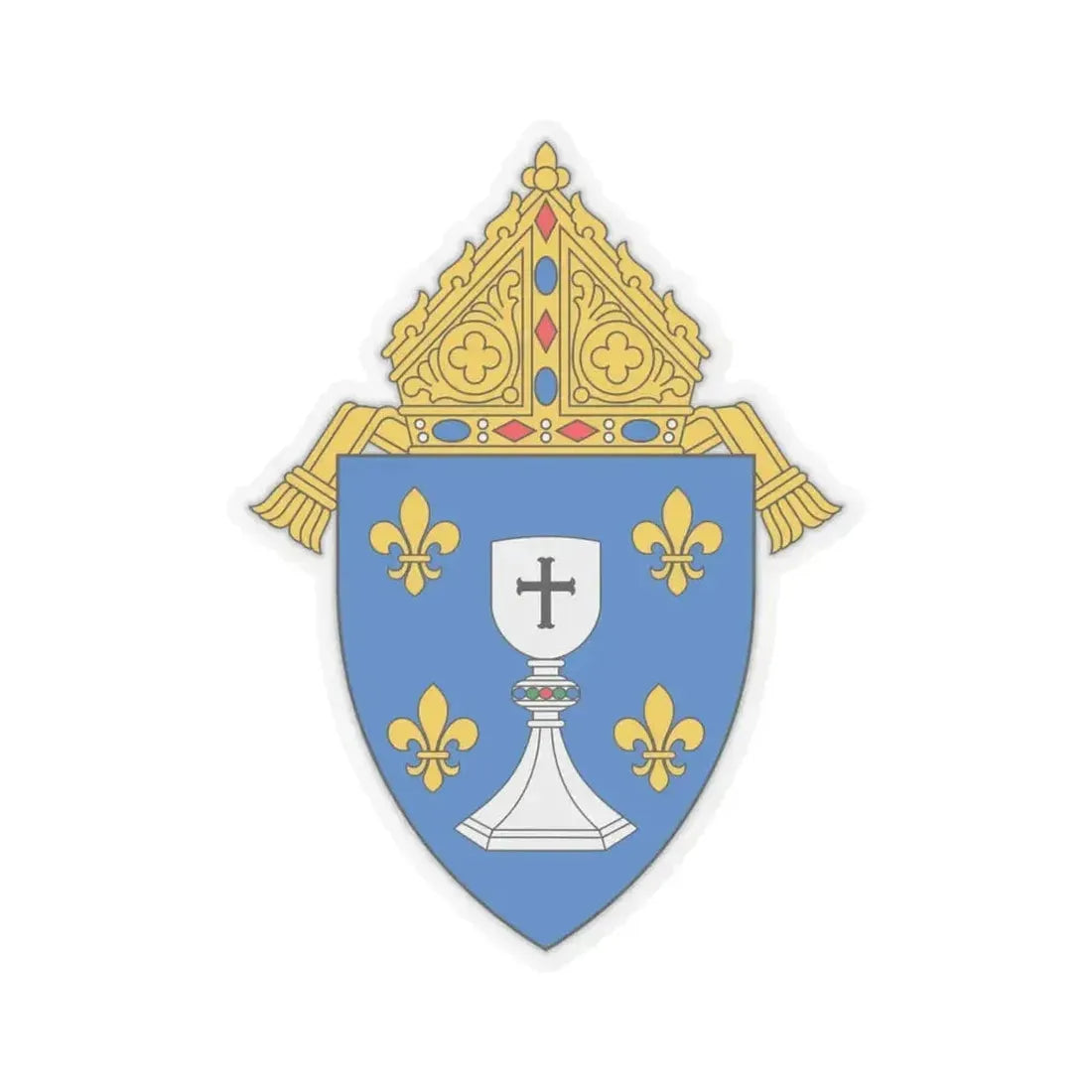 Diocese of Saint Cloud - STICKER Vinyl Kiss-Cut Decal 4 Inch Transparent - The Sticker Space
