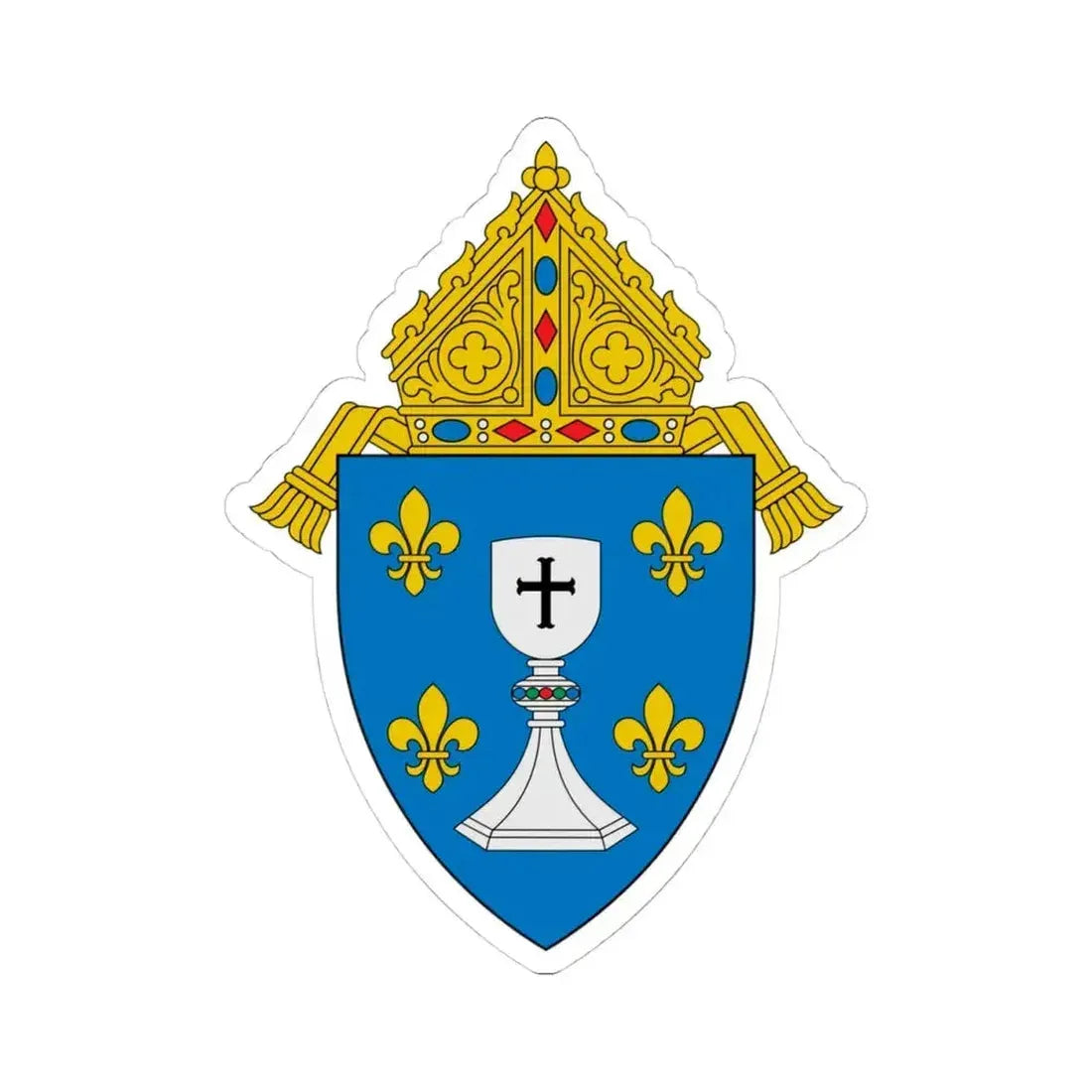 Diocese of Saint Cloud - STICKER Vinyl Kiss-Cut Decal 4 Inch White - The Sticker Space