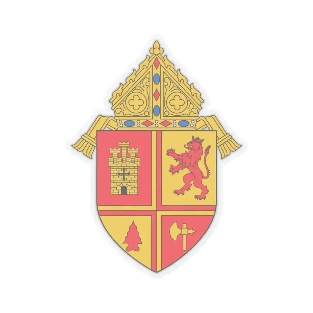 Diocese of Saint Petersburg - STICKER Vinyl Kiss-Cut Decal 4 Inch Transparent - The Sticker Space