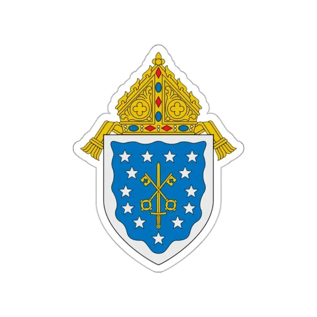 Diocese of Saint Thomas - STICKER Vinyl Die-Cut Decal - The Sticker Space