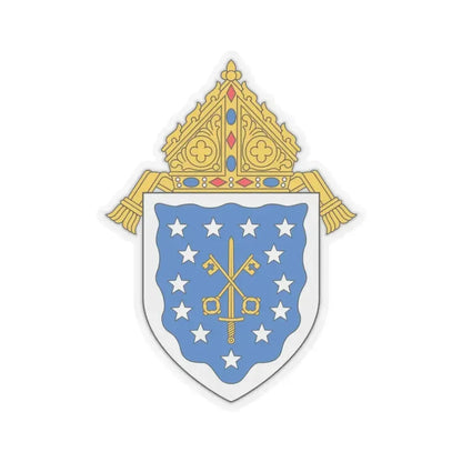 Diocese of Saint Thomas - STICKER Vinyl Kiss-Cut Decal 3 Inch Transparent - The Sticker Space