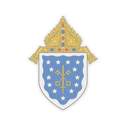 Diocese of Saint Thomas - STICKER Vinyl Kiss-Cut Decal 4 Inch Transparent - The Sticker Space