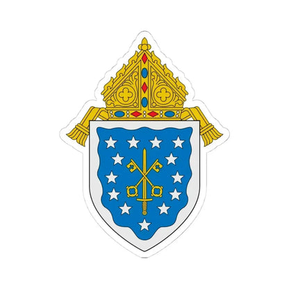 Diocese of Saint Thomas - STICKER Vinyl Kiss-Cut Decal 4 Inch White - The Sticker Space