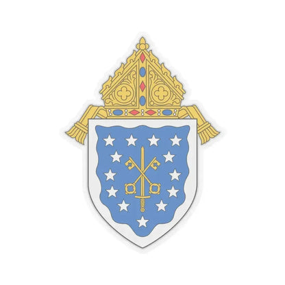 Diocese of Saint Thomas - STICKER Vinyl Kiss-Cut Decal 6 Inch Transparent - The Sticker Space