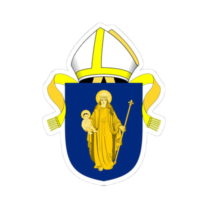 Diocese of Salisbury arms (England) (Coat of Arms) STICKER Vinyl Kiss-Cut Decal 4 Inch White - The Sticker Space