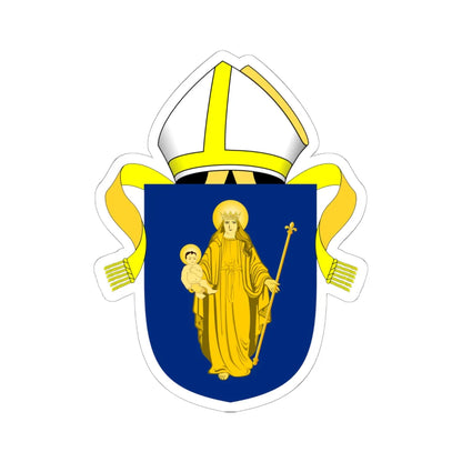 Diocese of Salisbury arms (England) (Coat of Arms) STICKER Vinyl Kiss-Cut Decal 6 Inch White - The Sticker Space