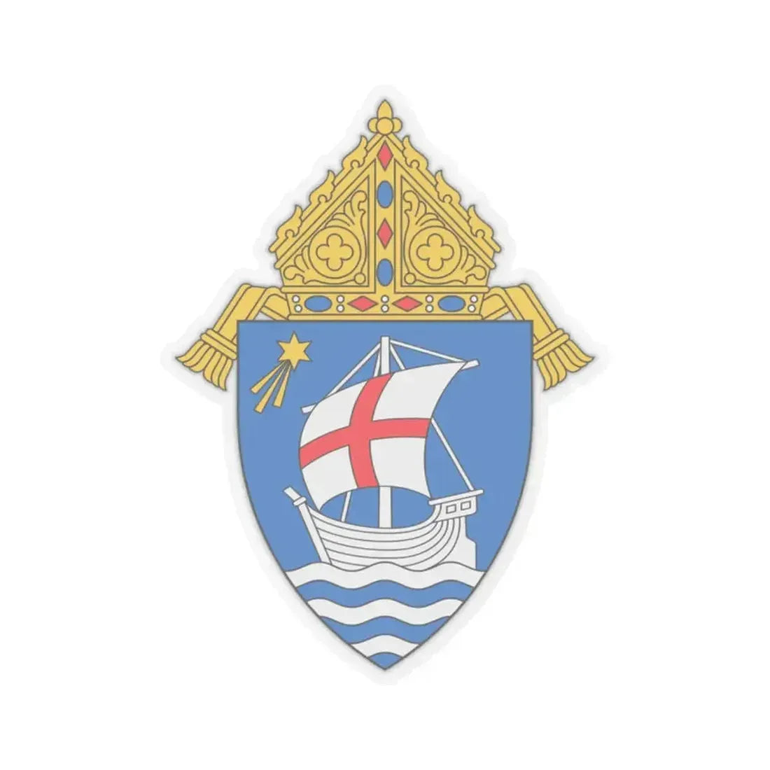 Diocese of Salt Lake City - STICKER Vinyl Kiss-Cut Decal 2 Inch Transparent - The Sticker Space