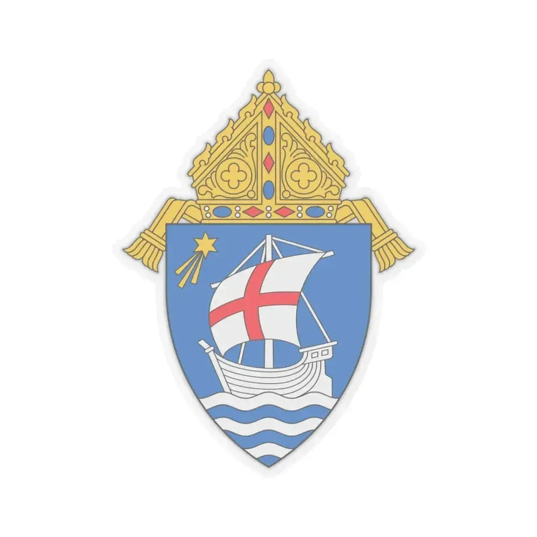 Diocese of Salt Lake City - STICKER Vinyl Kiss-Cut Decal 3 Inch Transparent - The Sticker Space