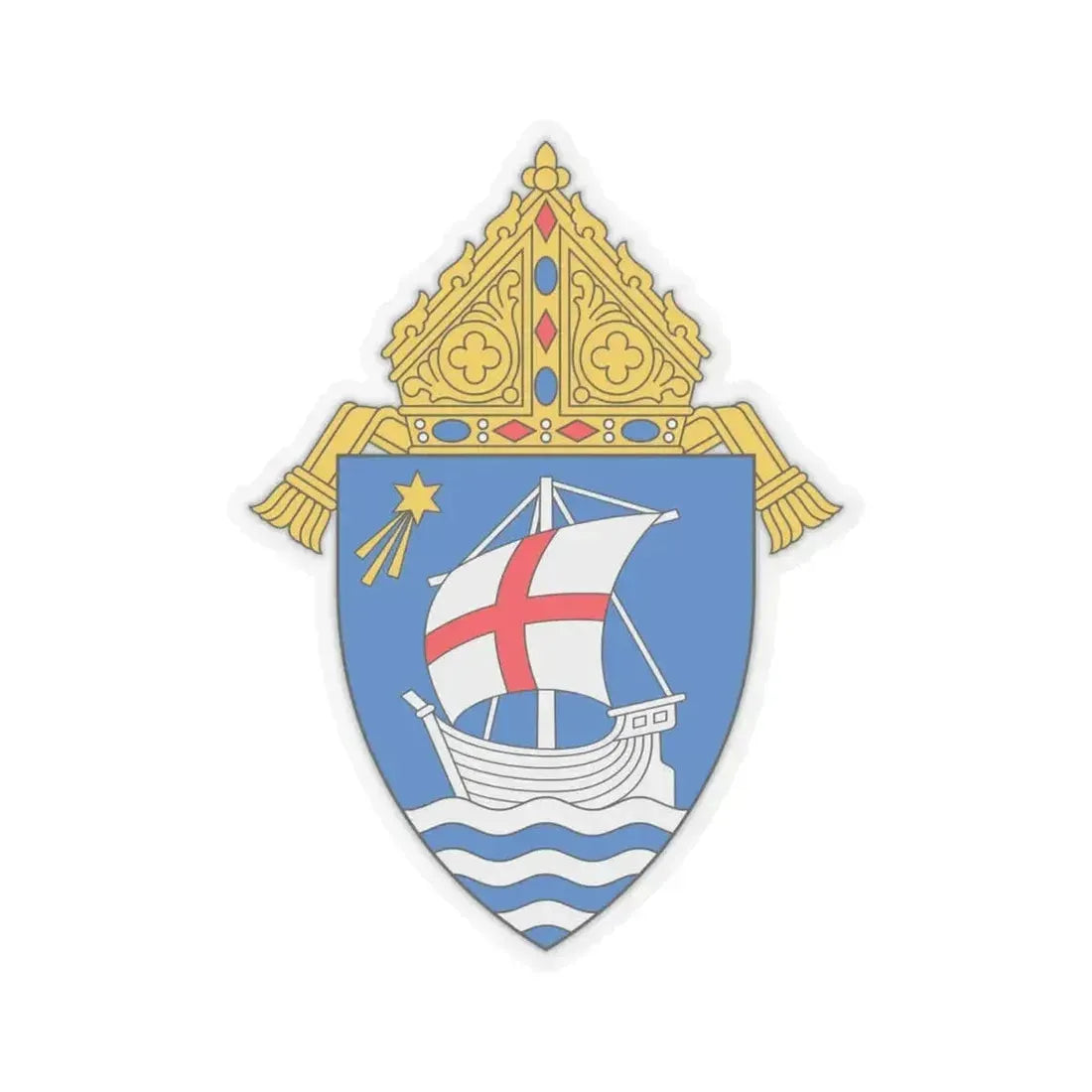 Diocese of Salt Lake City - STICKER Vinyl Kiss-Cut Decal 4 Inch Transparent - The Sticker Space