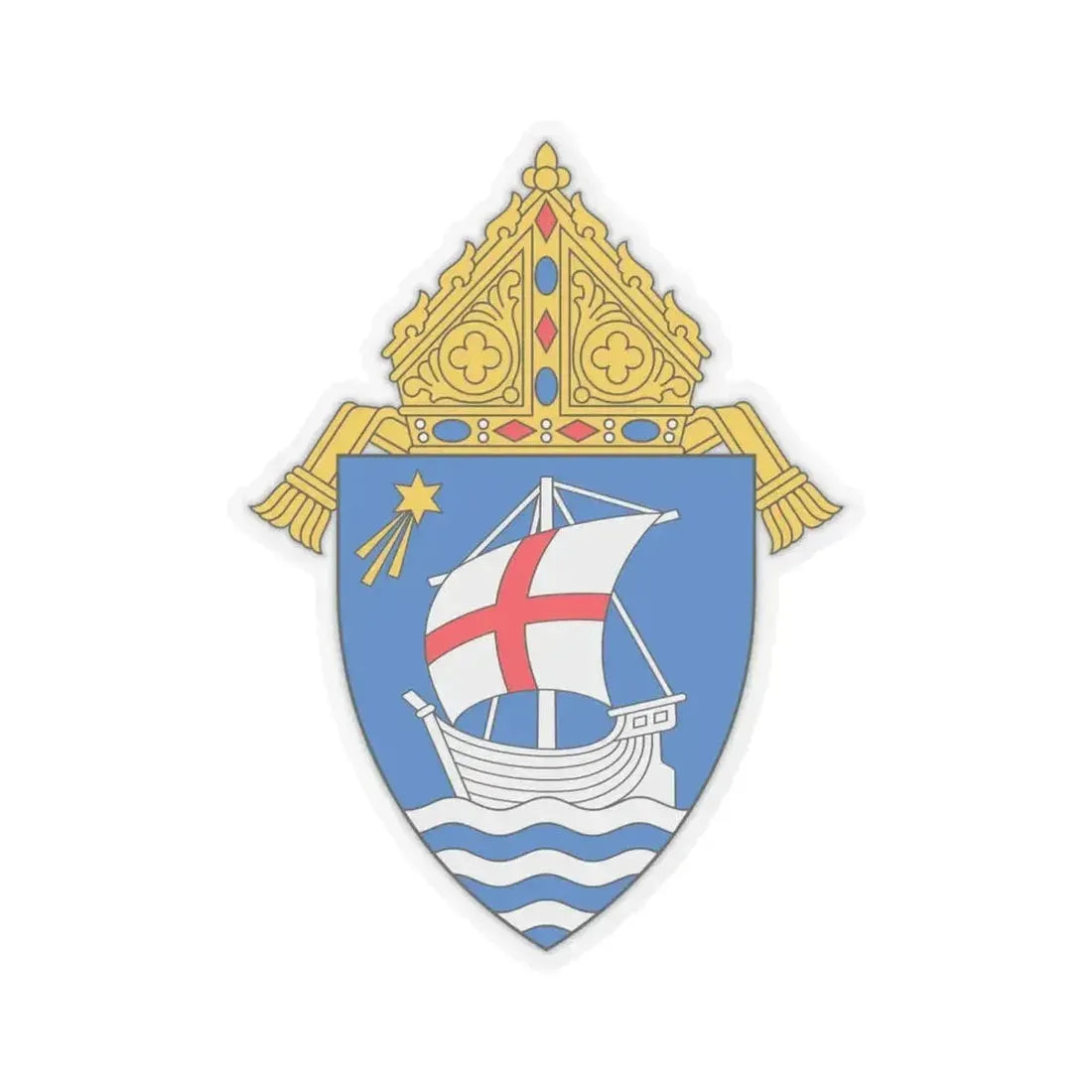 Diocese of Salt Lake City - STICKER Vinyl Kiss-Cut Decal 6 Inch Transparent - The Sticker Space