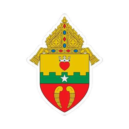 Diocese of San Angelo - STICKER Vinyl Kiss-Cut Decal 3 Inch White - The Sticker Space