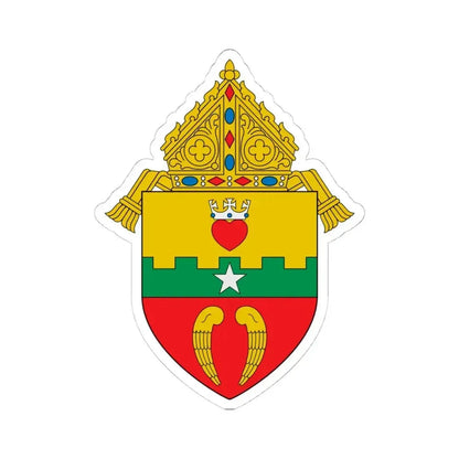Diocese of San Angelo - STICKER Vinyl Kiss-Cut Decal 4 Inch White - The Sticker Space