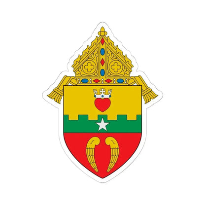 Diocese of San Angelo - STICKER Vinyl Kiss-Cut Decal 6 Inch White - The Sticker Space