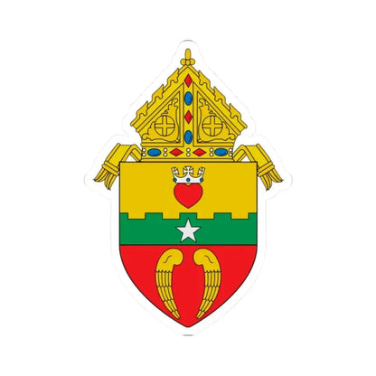 Diocese of San Angelo, TX - STICKER Vinyl Kiss-Cut Decal 2 Inch White - The Sticker Space