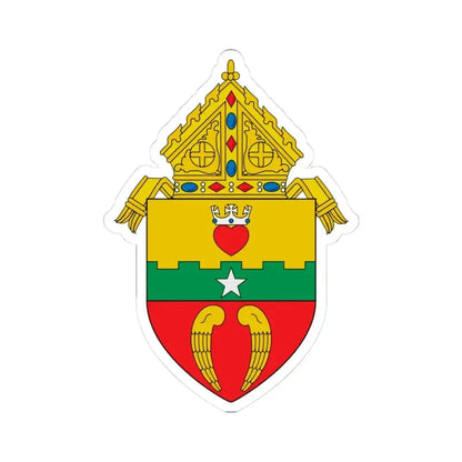 Diocese of San Angelo, TX - STICKER Vinyl Kiss-Cut Decal 3 Inch White - The Sticker Space