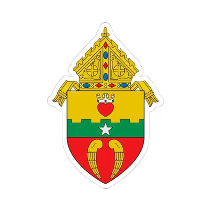 Diocese of San Angelo, TX - STICKER Vinyl Kiss-Cut Decal 4 Inch White - The Sticker Space