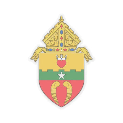 Diocese of San Angelo, TX - STICKER Vinyl Kiss-Cut Decal 6 Inch Transparent - The Sticker Space