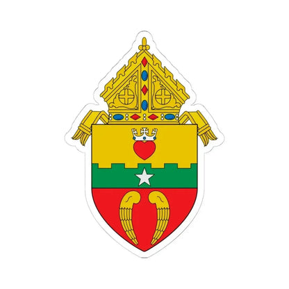 Diocese of San Angelo, TX - STICKER Vinyl Kiss-Cut Decal 6 Inch White - The Sticker Space