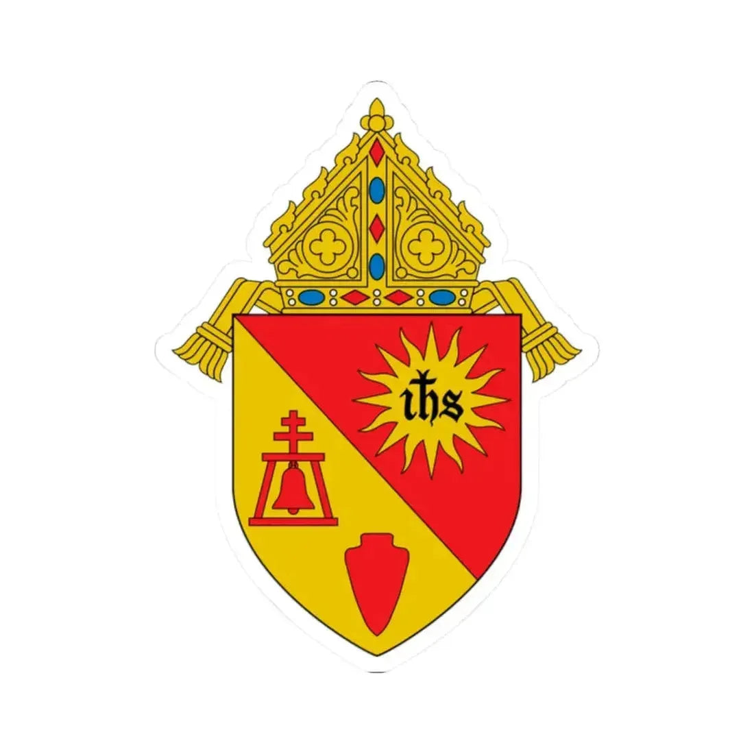 Diocese of San Bernardino - STICKER Vinyl Kiss-Cut Decal 2 Inch White - The Sticker Space