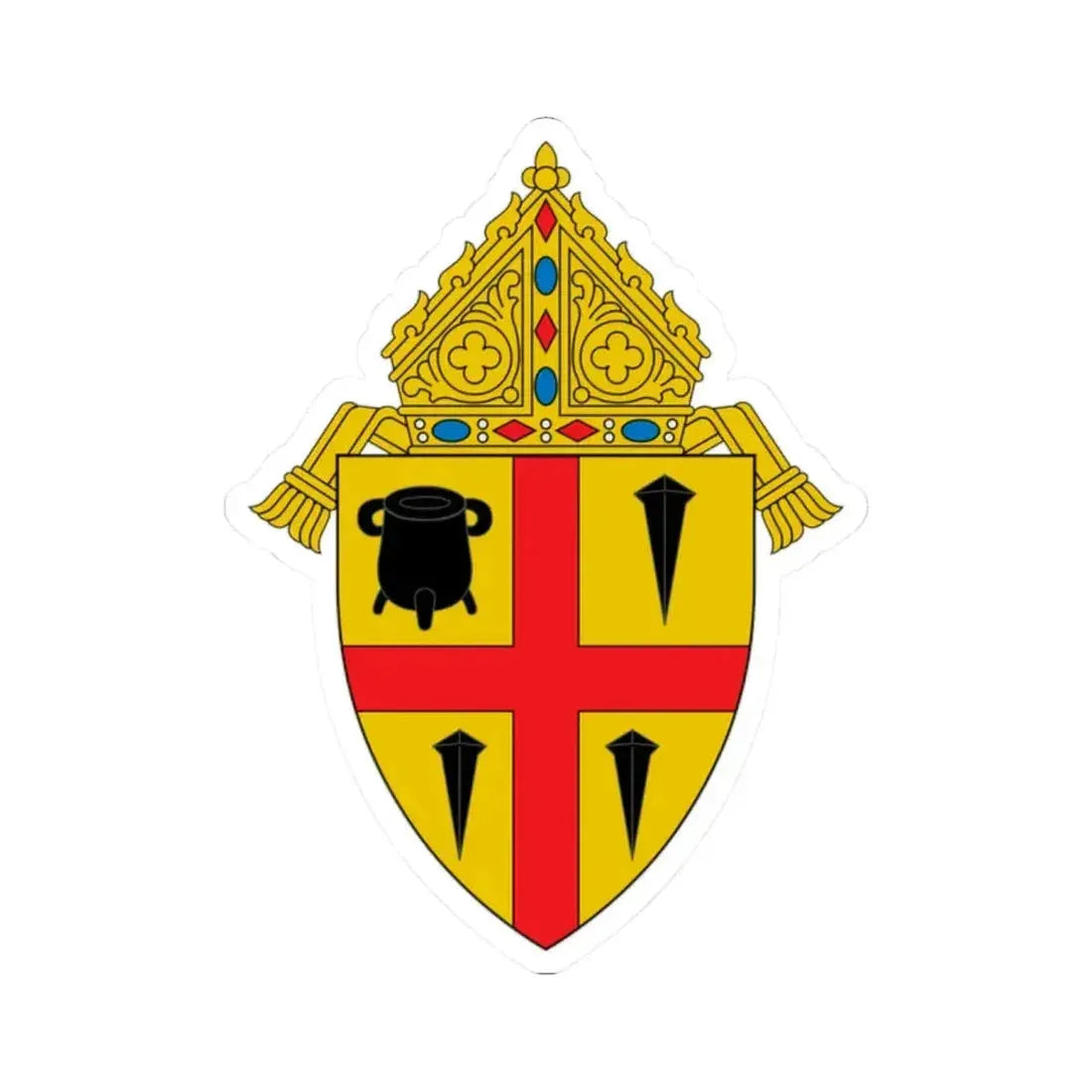 Diocese of San Diego - STICKER Vinyl Kiss-Cut Decal 2 Inch White - The Sticker Space