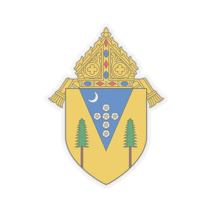 Diocese of Santa Rosa in California - STICKER Vinyl Kiss-Cut Decal 3 Inch Transparent - The Sticker Space