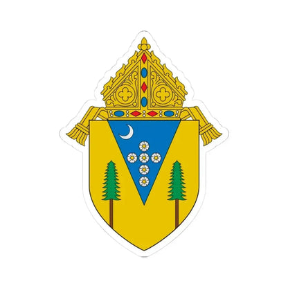 Diocese of Santa Rosa in California - STICKER Vinyl Kiss-Cut Decal 3 Inch White - The Sticker Space
