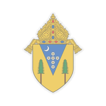 Diocese of Santa Rosa in California - STICKER Vinyl Kiss-Cut Decal 4 Inch Transparent - The Sticker Space