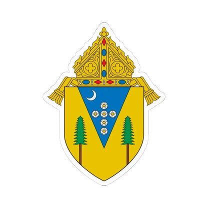 Diocese of Santa Rosa in California - STICKER Vinyl Kiss-Cut Decal 4 Inch White - The Sticker Space