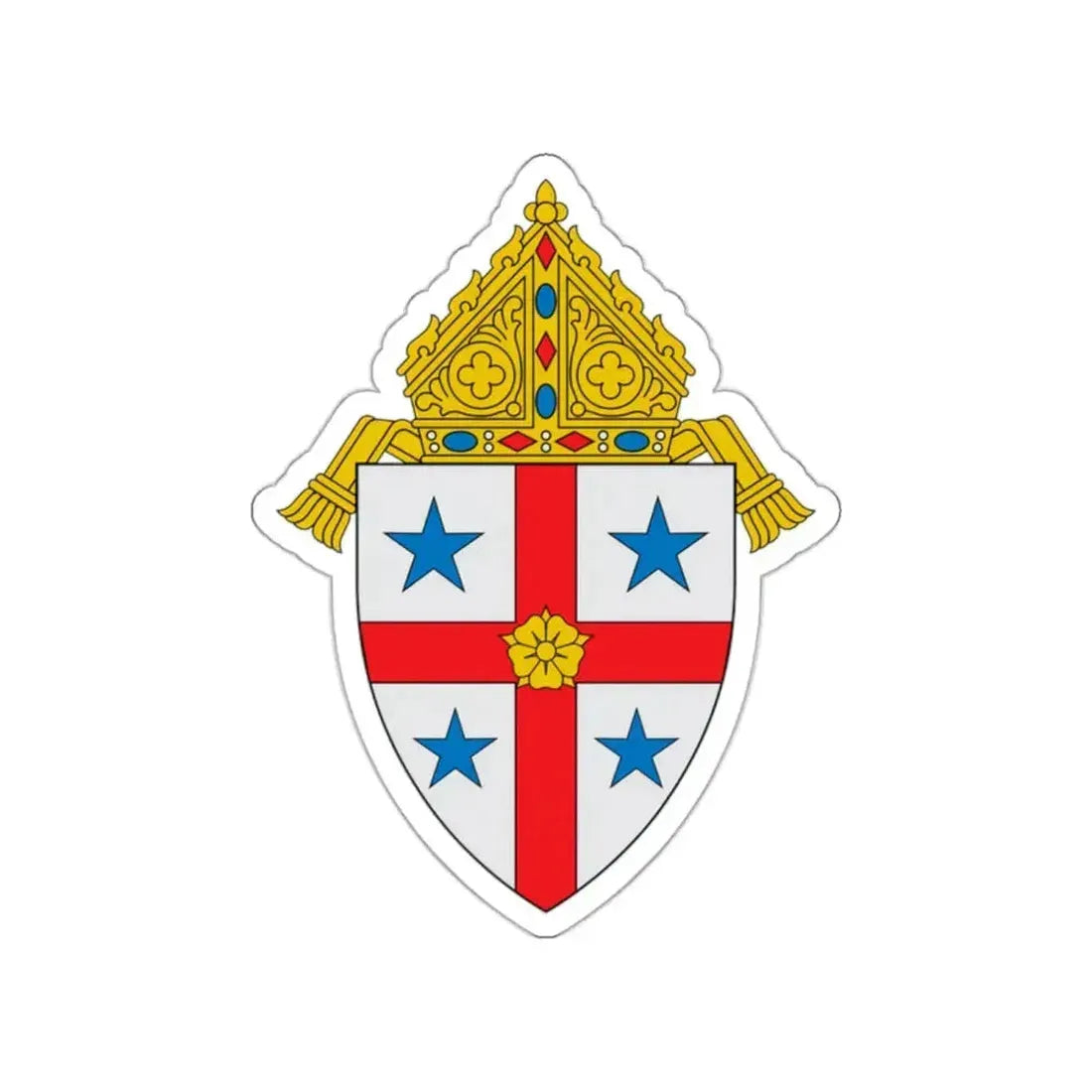 Diocese of Savannah - STICKER Vinyl Die-Cut Decal White Die-Cut 2 Inch - The Sticker Space