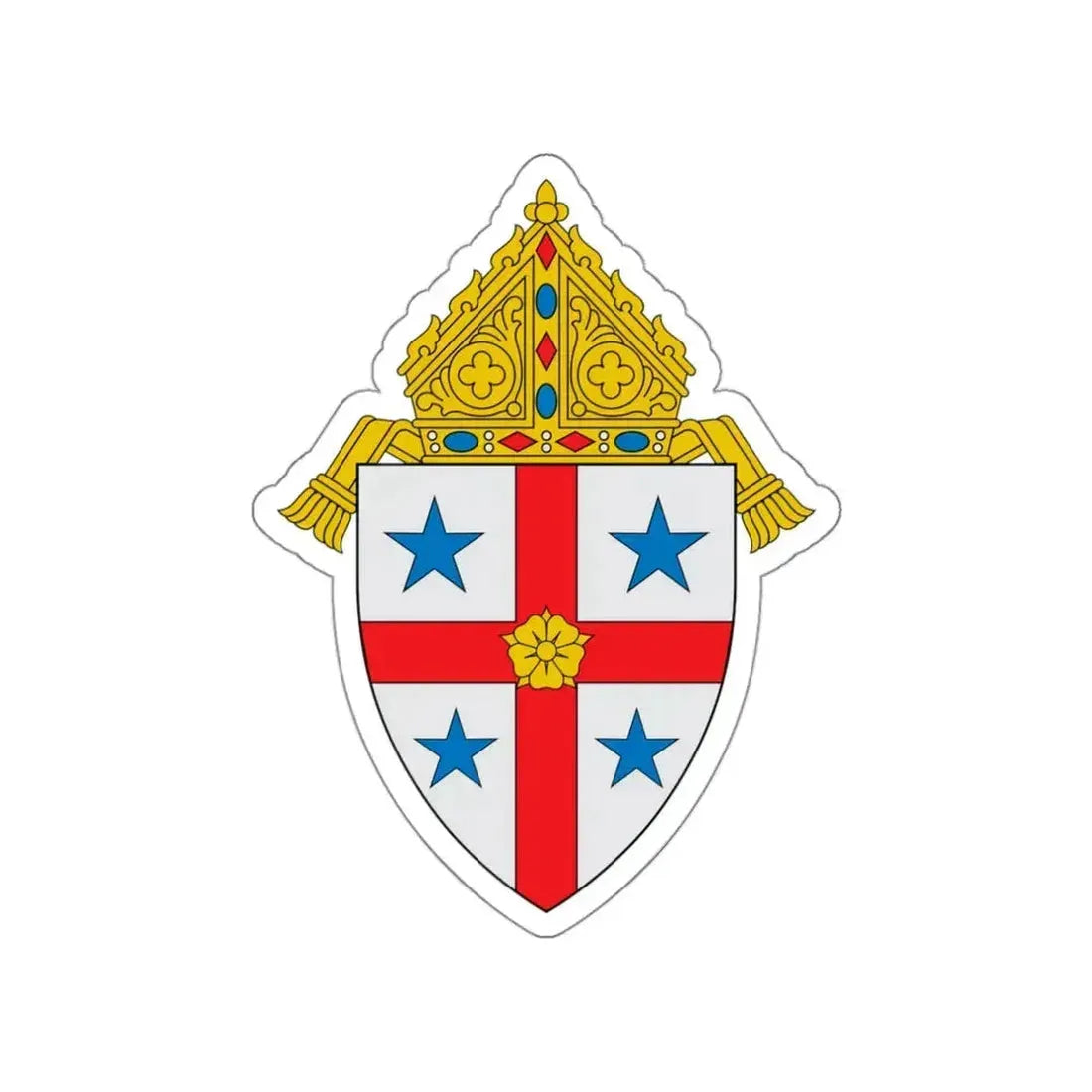 Diocese of Savannah - STICKER Vinyl Die-Cut Decal White Die-Cut 3 Inch - The Sticker Space