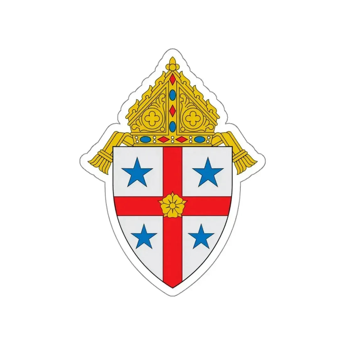 Diocese of Savannah - STICKER Vinyl Die-Cut Decal White Die-Cut 4 Inch - The Sticker Space