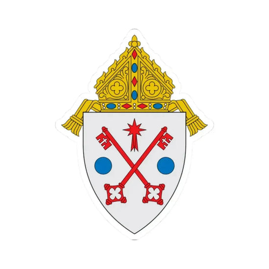 Diocese of Scranton - STICKER Vinyl Kiss-Cut Decal 2 Inch White - The Sticker Space