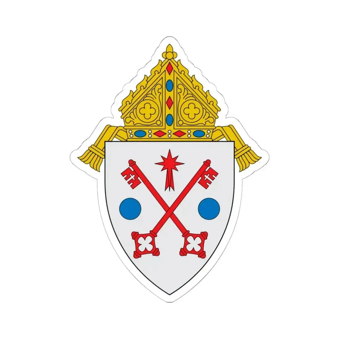 Diocese of Scranton - STICKER Vinyl Kiss-Cut Decal 6 Inch White - The Sticker Space