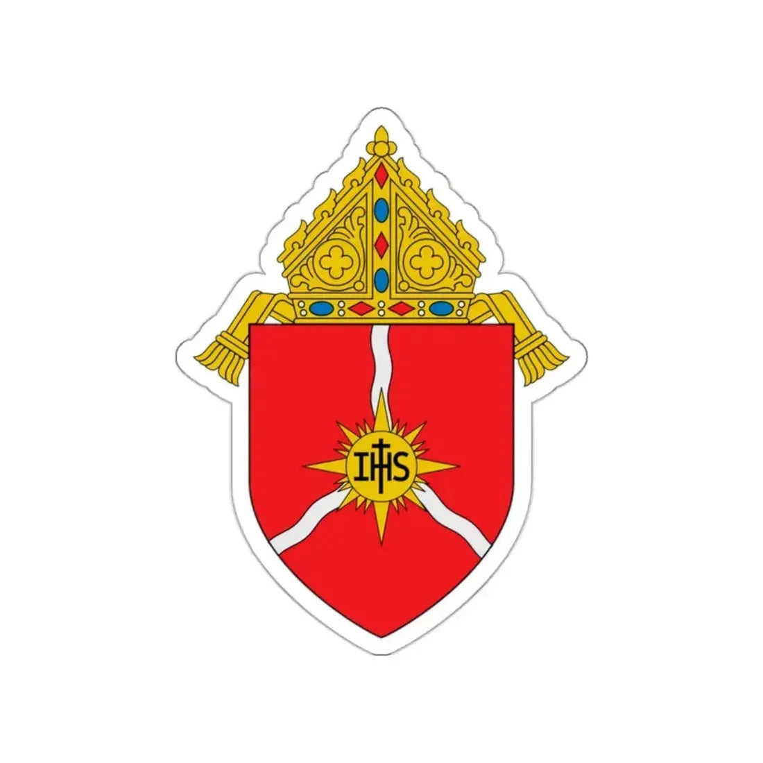 Diocese of Shreveport - STICKER Vinyl Die-Cut Decal White Die-Cut 2 Inch - The Sticker Space