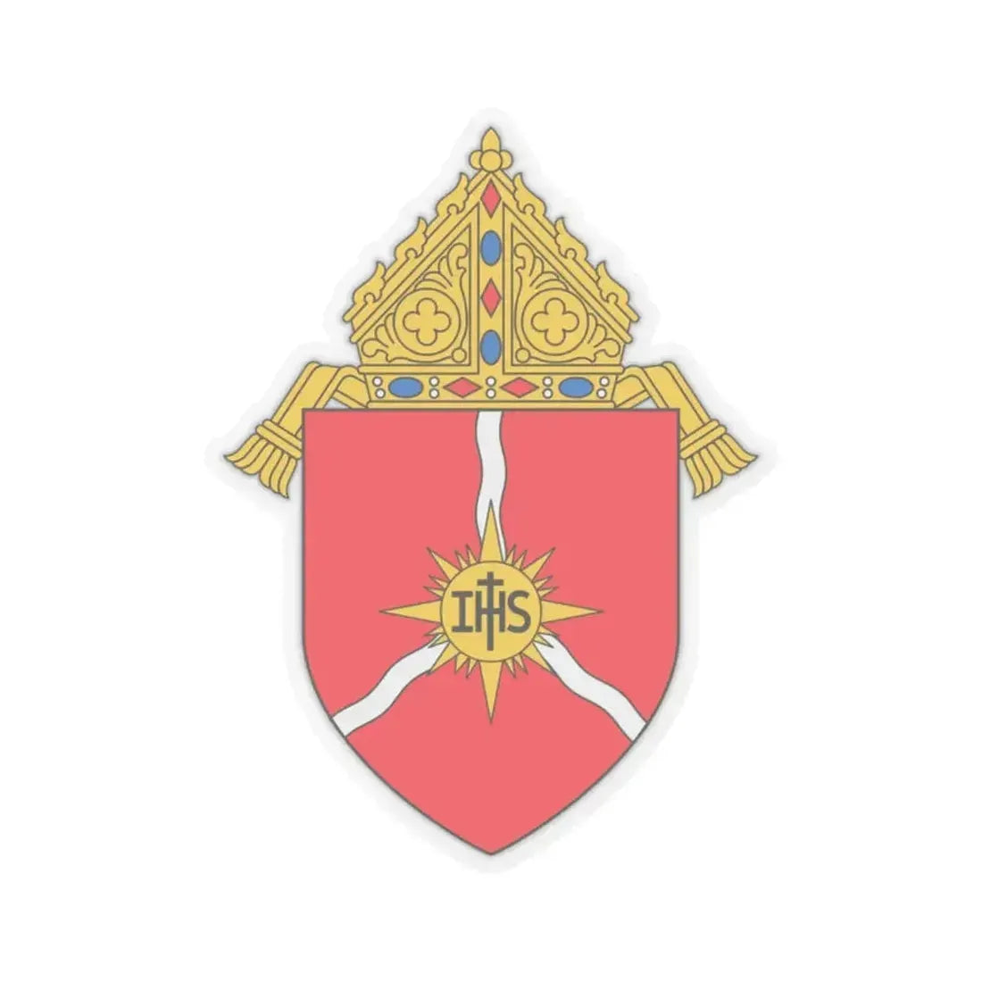 Diocese of Shreveport - STICKER Vinyl Kiss-Cut Decal 2 Inch Transparent - The Sticker Space