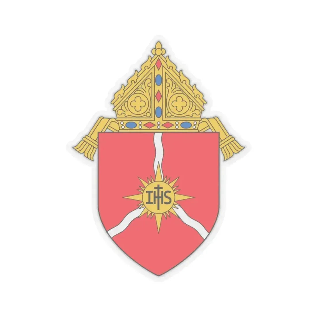 Diocese of Shreveport - STICKER Vinyl Kiss-Cut Decal 3 Inch Transparent - The Sticker Space