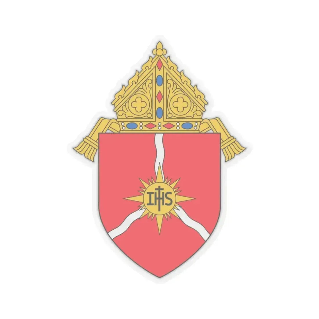 Diocese of Shreveport - STICKER Vinyl Kiss-Cut Decal 6 Inch Transparent - The Sticker Space