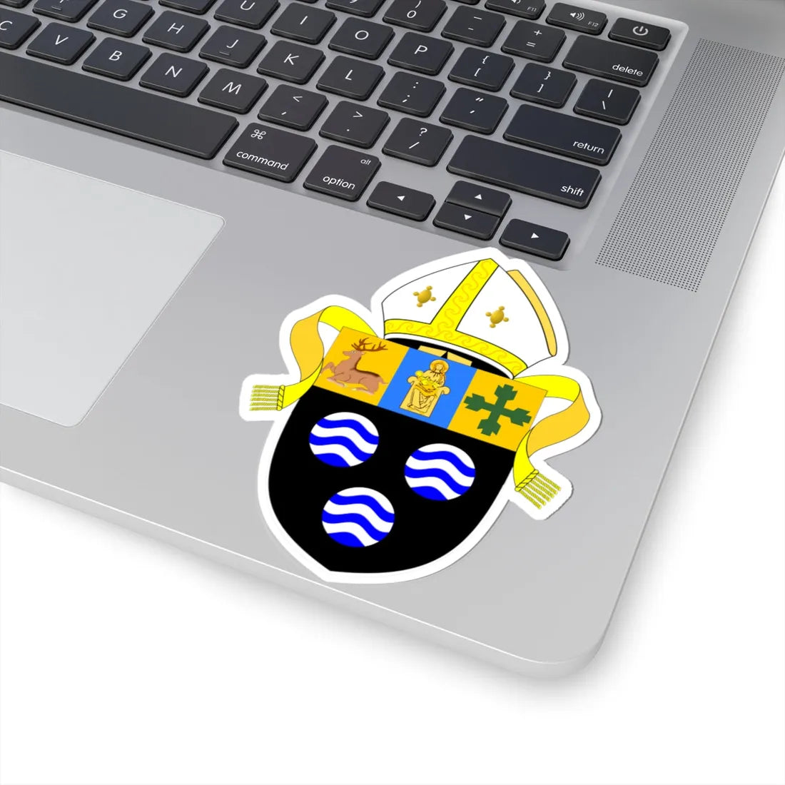 Diocese of Southwell and Nottingham arms (England) (Coat of Arms) STICKER Vinyl Kiss-Cut Decal - The Sticker Space