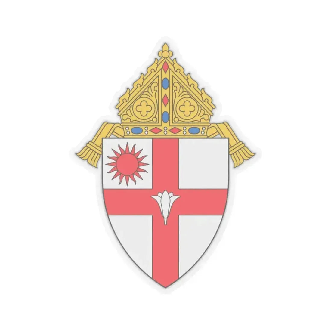 Diocese of Spokane - STICKER Vinyl Kiss-Cut Decal 2 Inch Transparent - The Sticker Space