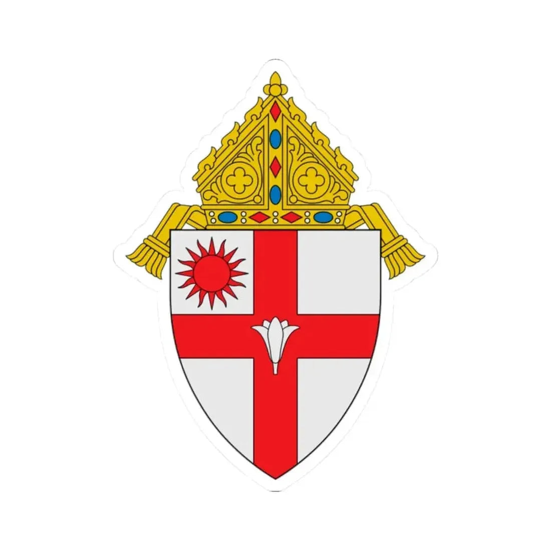 Diocese of Spokane - STICKER Vinyl Kiss-Cut Decal 2 Inch White - The Sticker Space
