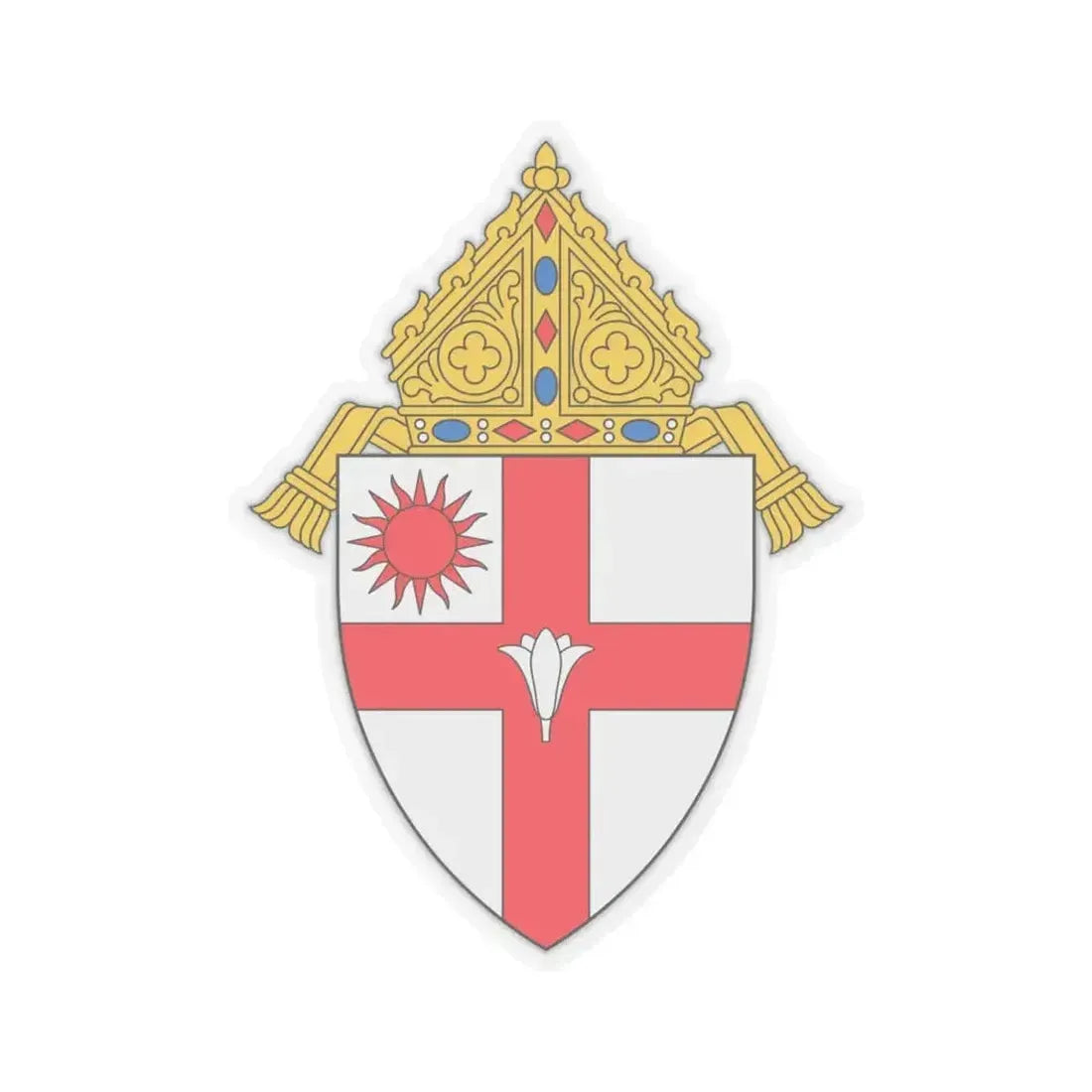 Diocese of Spokane - STICKER Vinyl Kiss-Cut Decal 4 Inch Transparent - The Sticker Space
