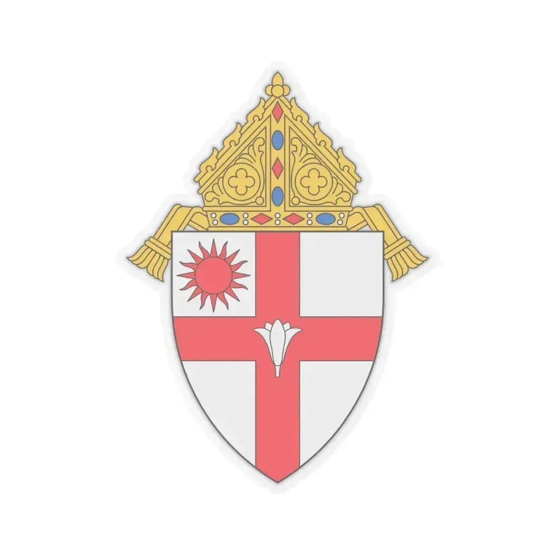 Diocese of Spokane - STICKER Vinyl Kiss-Cut Decal 6 Inch Transparent - The Sticker Space