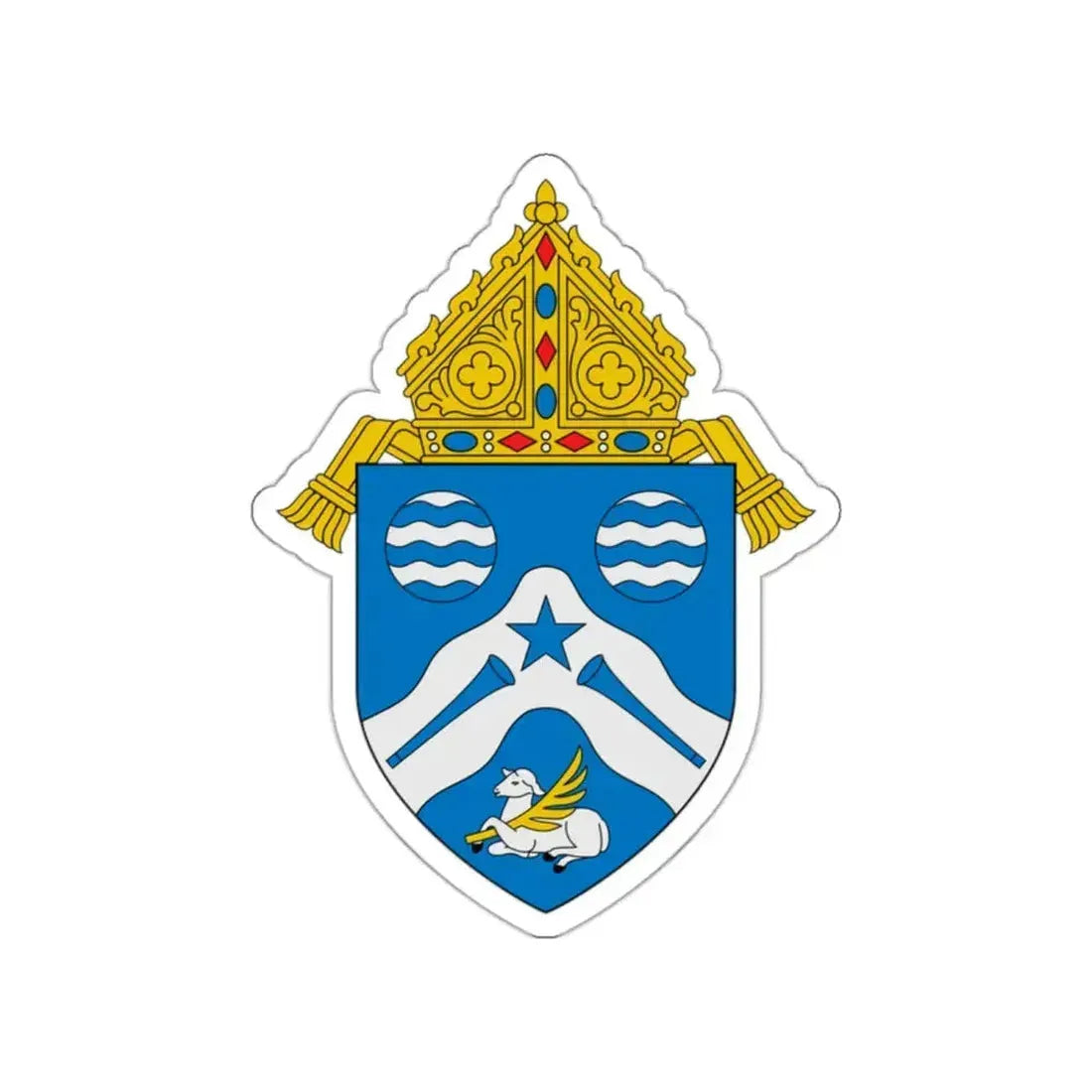 Diocese of Springfield Cape Girardeau - STICKER Vinyl Die-Cut Decal White Die-Cut 2 Inch - The Sticker Space